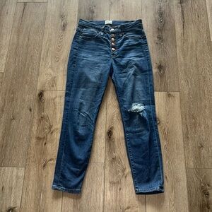 J.Crew High Rise Button Fly Jeans